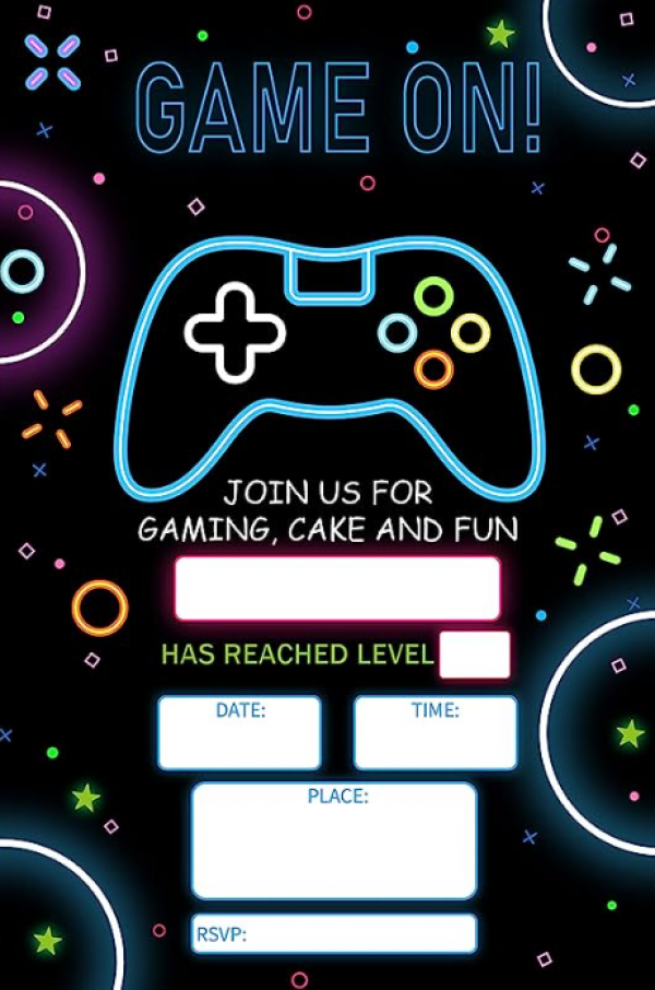 Desain undangan dengan motif kartu permainan